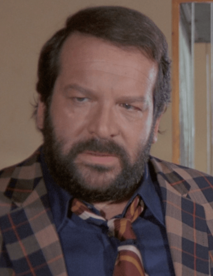 Bud Spencer in ...altrimenti ci arrabbiamo! (1974). Immagine di pubblico dominio, via Wikimedia Commons.